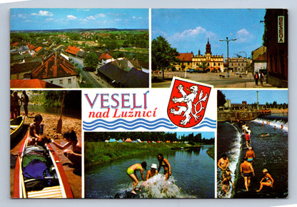 Pohlednice Veselí nad Lužnicí- celkový pohled (JN666)