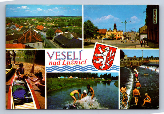 Pohlednice Veselí nad Lužnicí- celkový pohled (JN666)