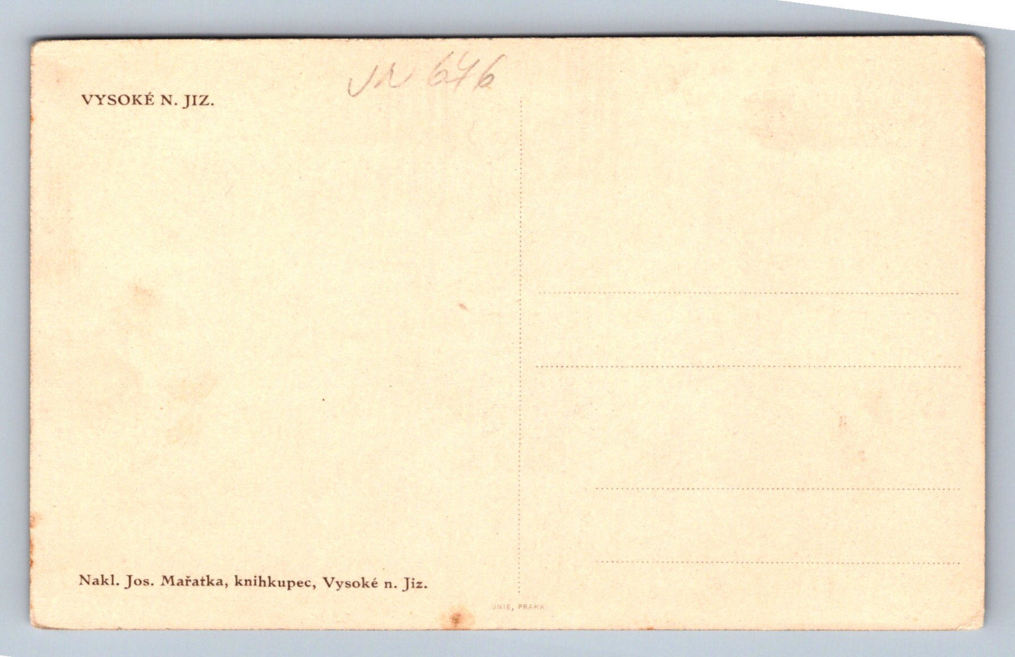 Pohlednice Vysoké N.Jiz- (JN676)