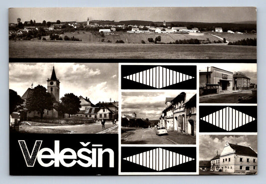 Pohlednice Velešín - celkový pohled (JN687)