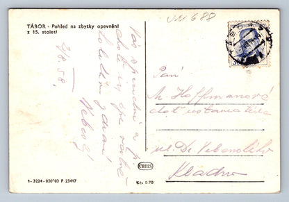 Pohlednice Tábor-zbytky opevnění (JN688)
