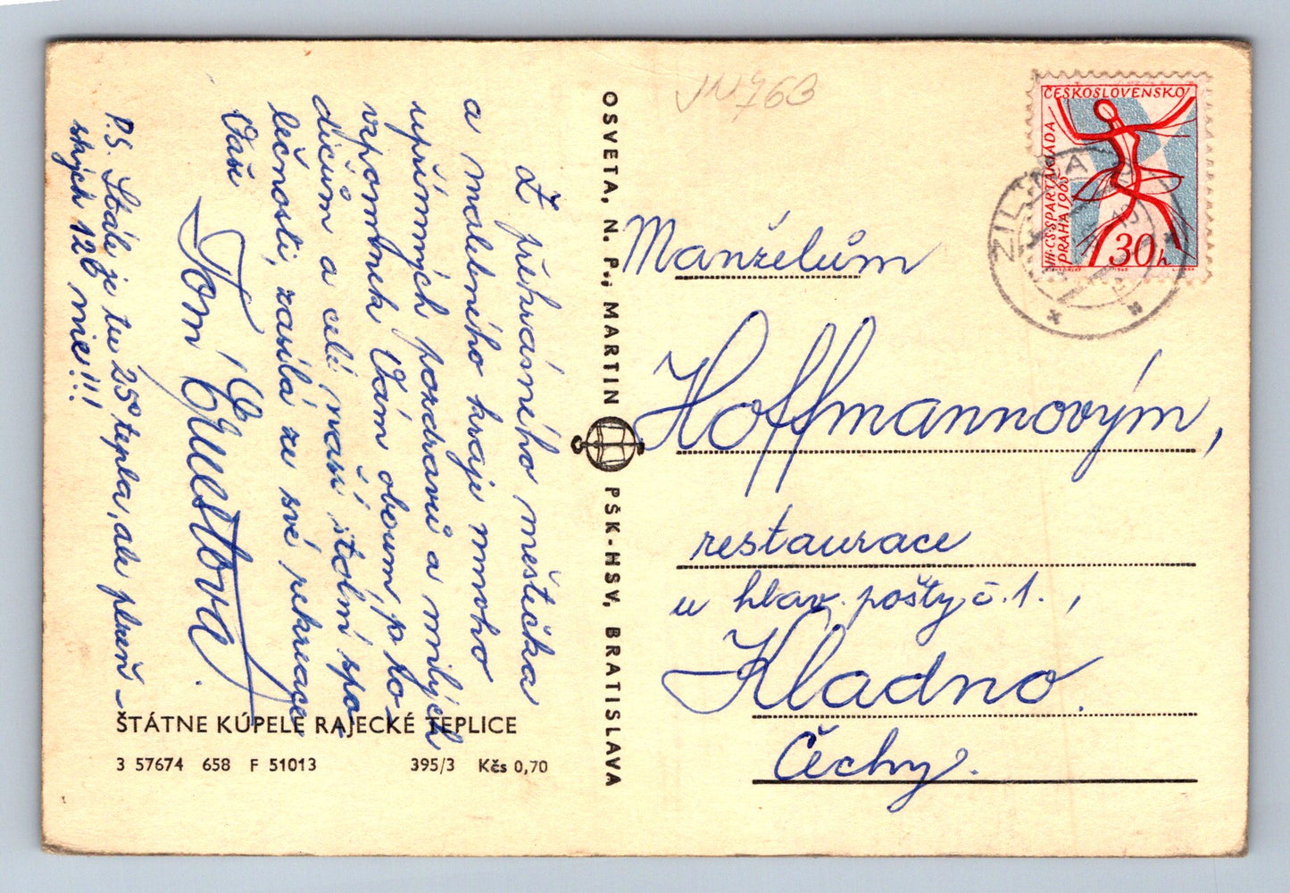 Pohlednice Rajecké Teplice - Štatné kúpele (JN763)
