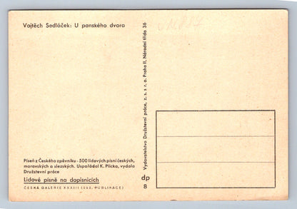 Pohlednice Vojtěch Sedláček: U panského dvora (JN887)