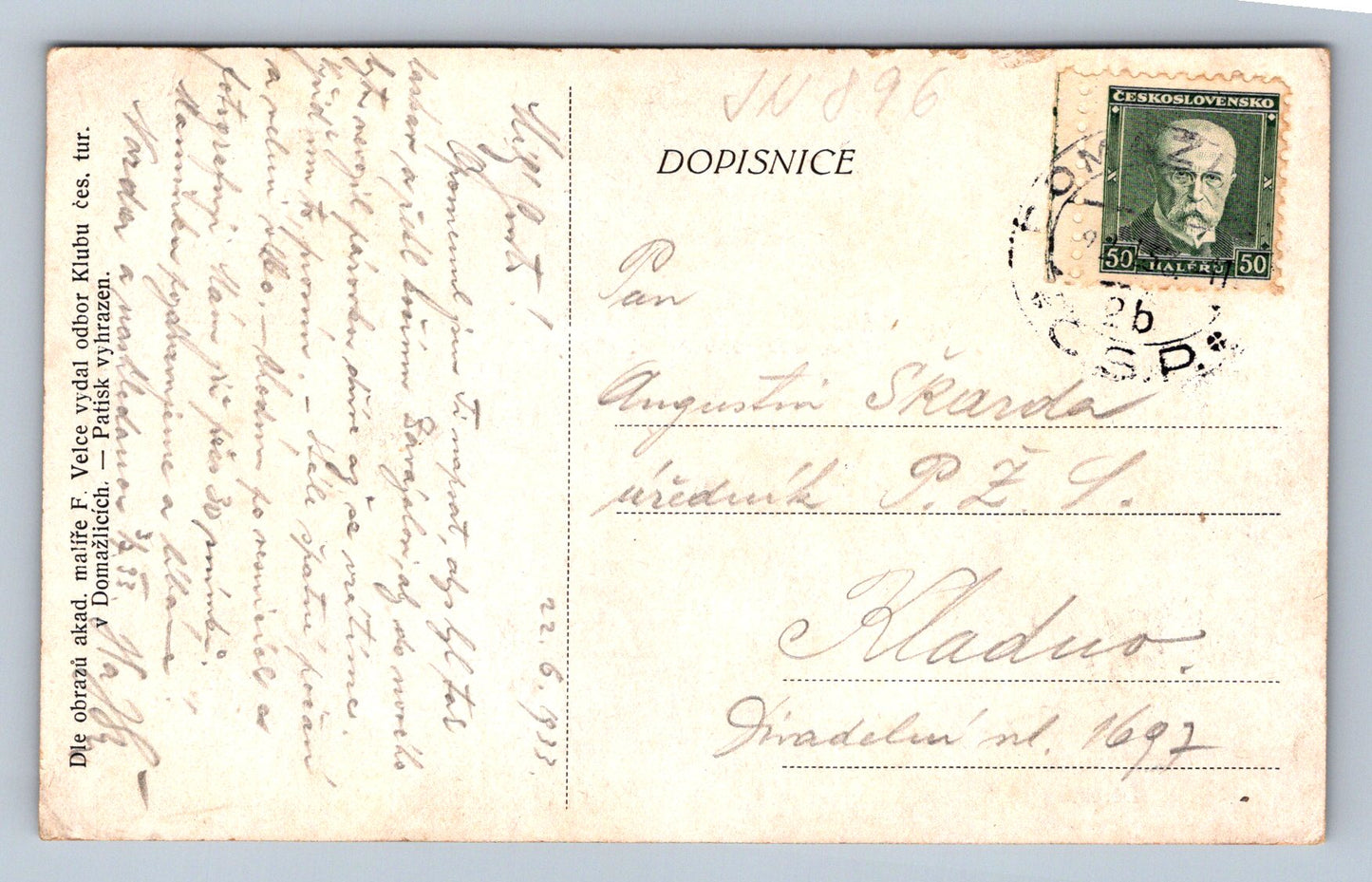 Pohlednice Z Chodska! (JN896)
