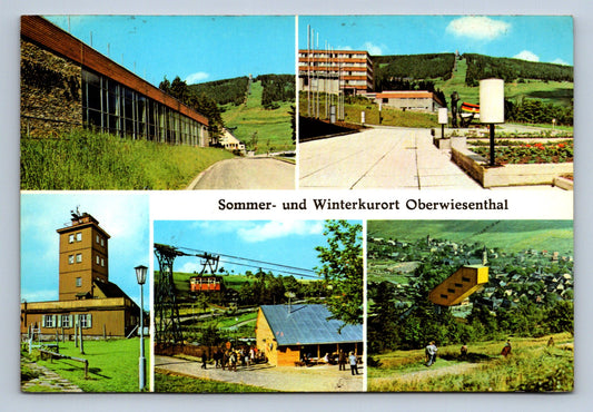 Pohlednice Sommer und Winterkurort Oberwiesenthal (JN969)
