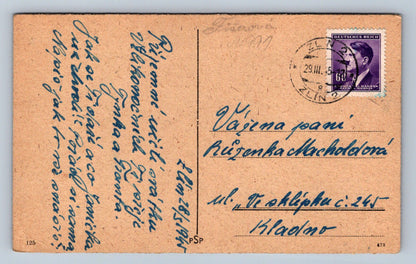 Pohlednice Zvonek - Fišerová - Zlín (JN991)