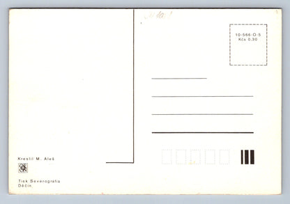 Pohlednice Jsou, jsou na potoce ráčata M. Aleš (JN1001)