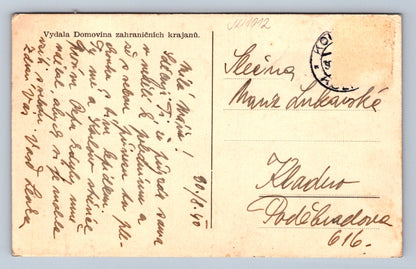 Pohlednice V Brně na Špilberku stojí vrány kůň M. Aleš (JN1012)