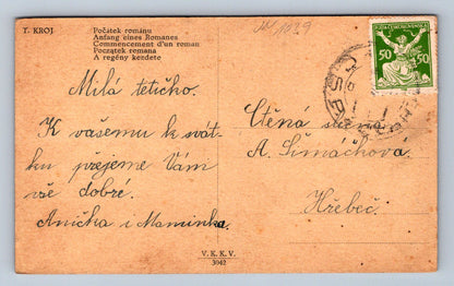 Pohlednice Počátek románu (JN1039)