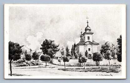 Pohlednice M.T. Chramosta: Alt - Benatek - bez textu (JN1054)