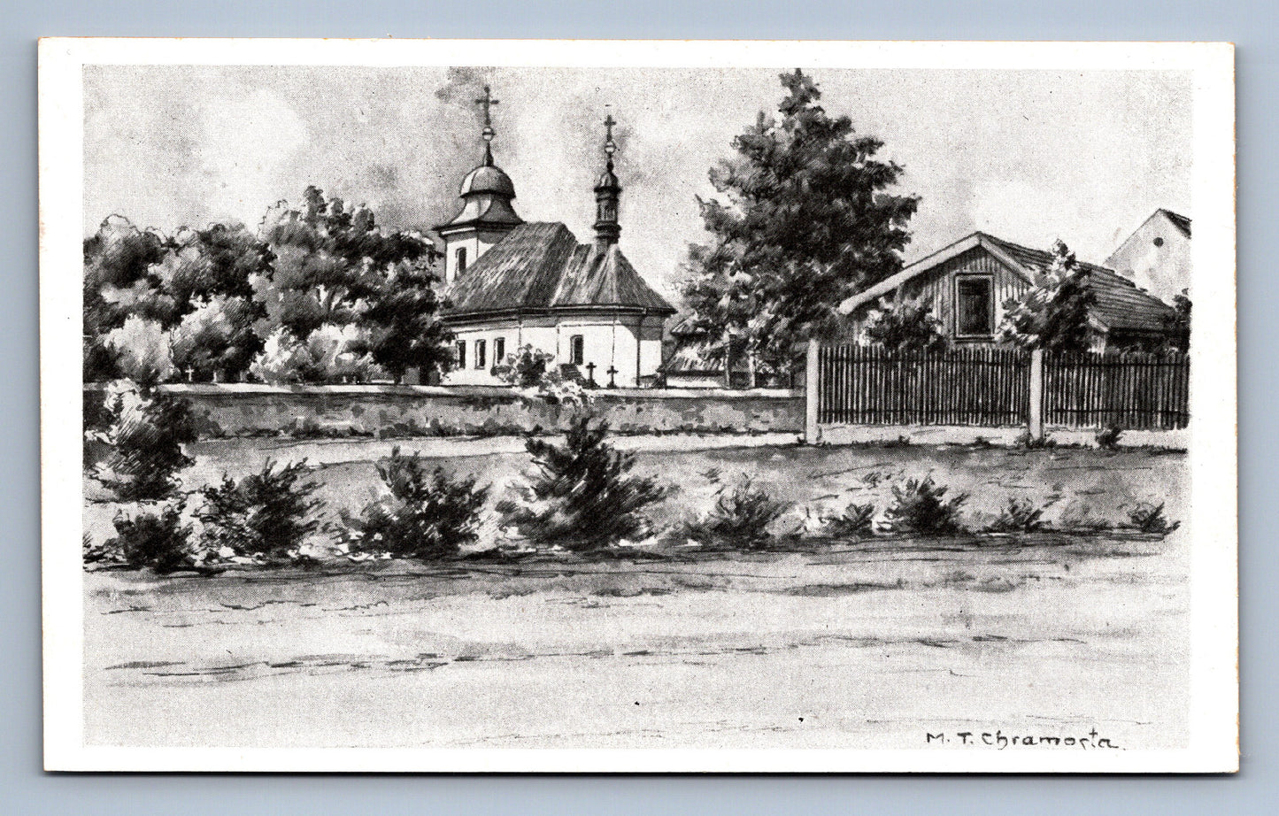 Pohlednice M.T. Chramosta: Alt - Benatek - bez textu (JN1059)
