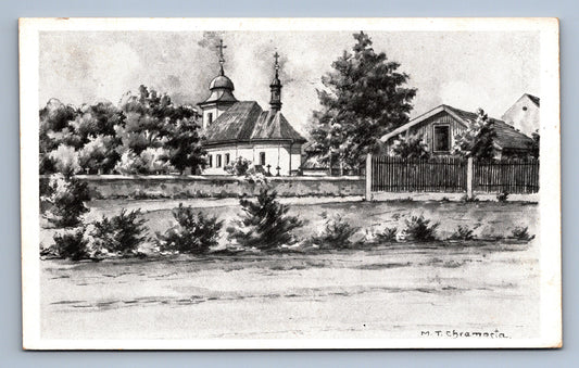 Pohlednice M.T. Chramosta: Alt - Benatek - bez textu (JN1062)