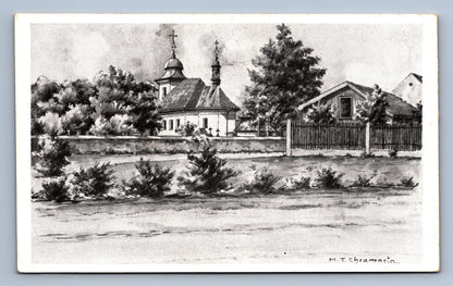 Pohlednice M.T. Chramosta: Alt - Benatek - bez textu (JN1065)