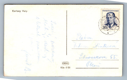 Pohlednice Karlovy Vary - Letecký pohled (JN1089)