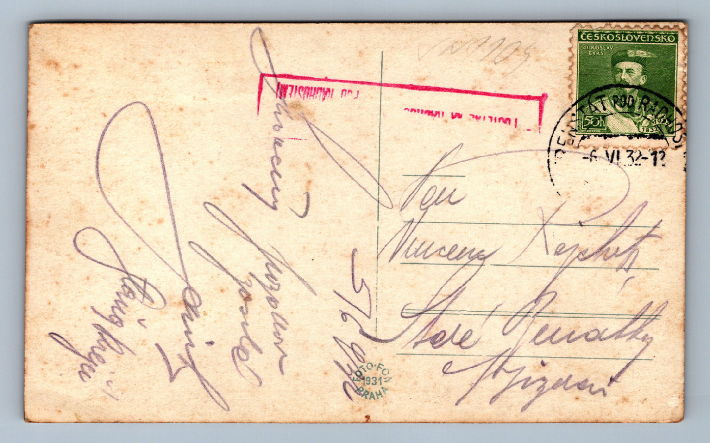 Pohlednice Pustavně s útulnou - Dr. E. Parmy Tanečnica (JN1104)