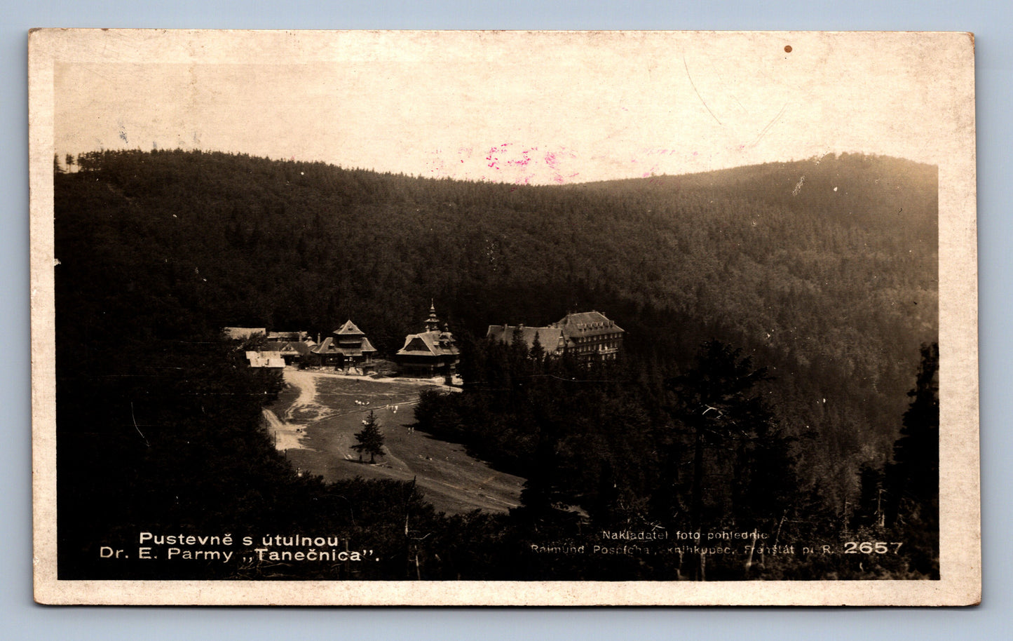 Pohlednice Pustavně s útulnou - Dr. E. Parmy Tanečnica (JN1104)