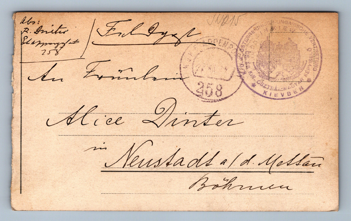 Pohlednice Exposition de Kiev FELDPOST (JN1215)