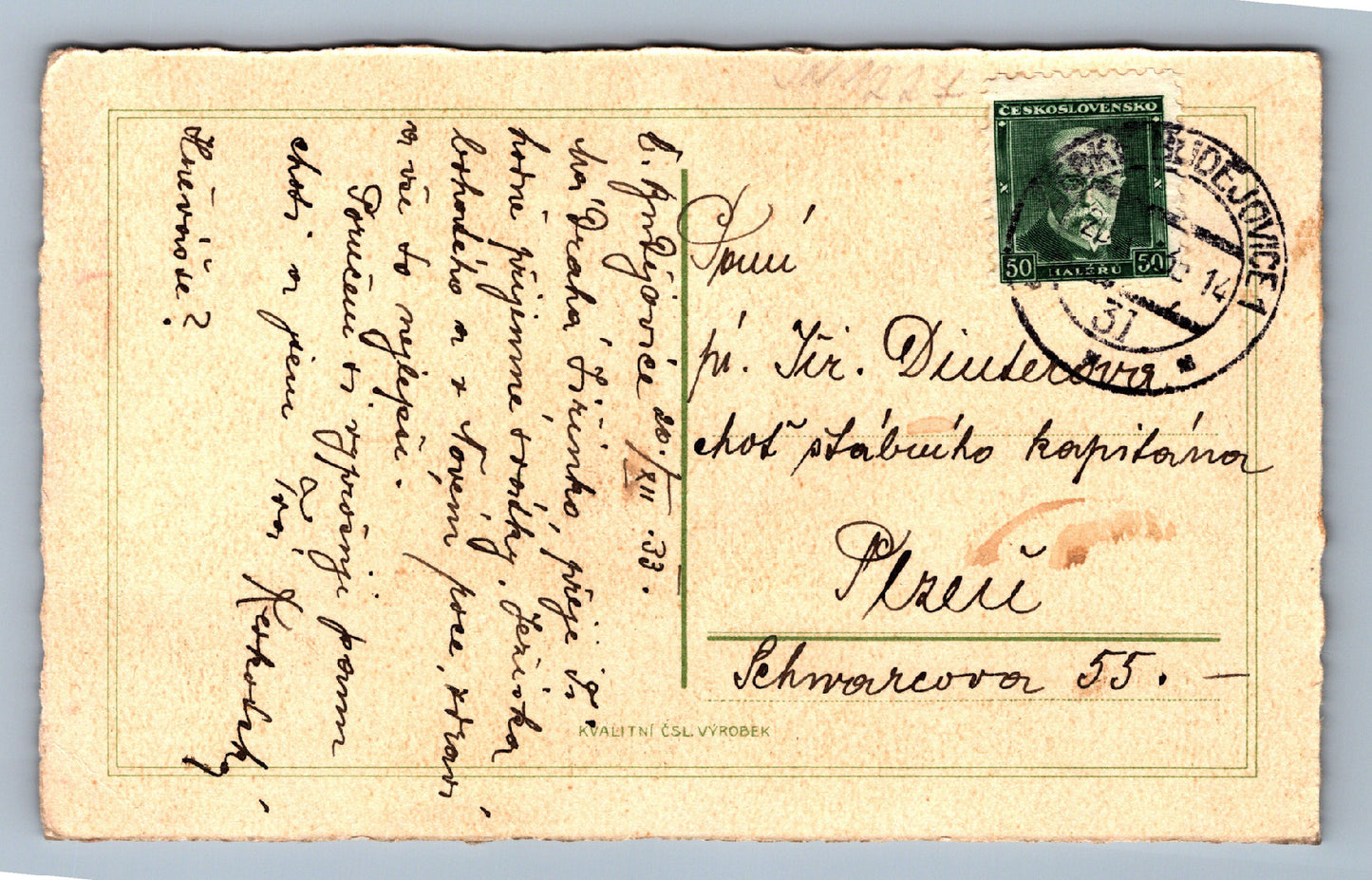 Pohlednice J. Mynický Zimní idylla (JN1227)