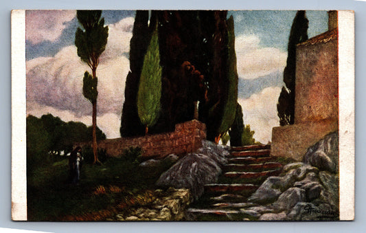 Pohlednice Park s kamením E.Ameseder (JN1229)