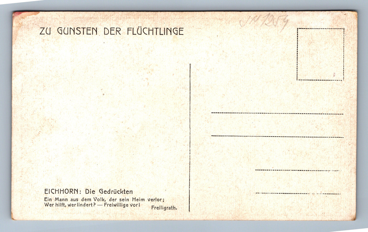 Pohlednice ČB pohlednice Zu gunsten der Flüchtlinge (JN1254)
