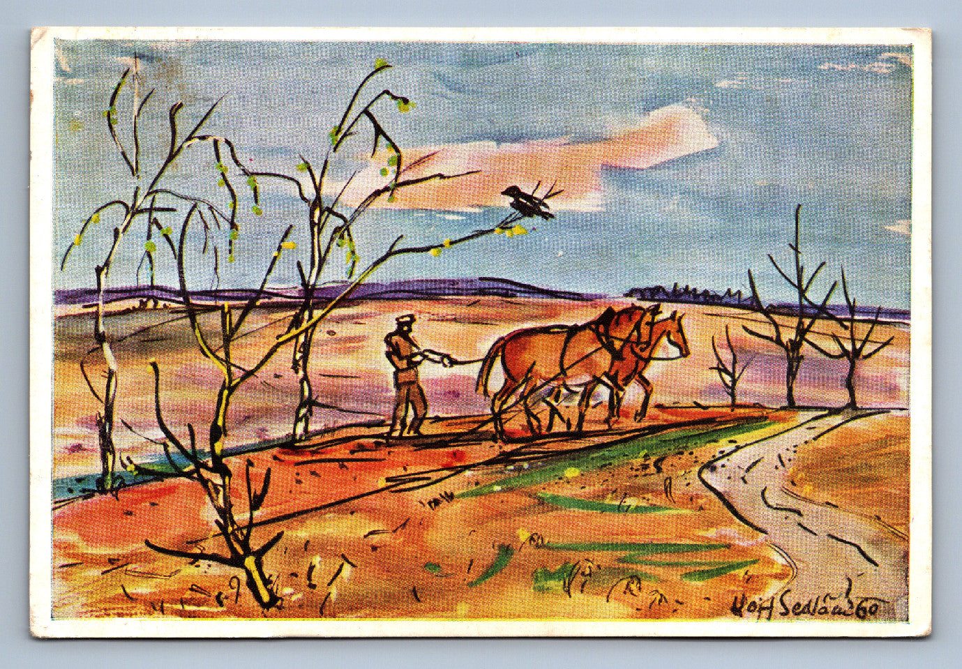 Pohlednice Veselé Velikonoce Sedláček (JN1265)