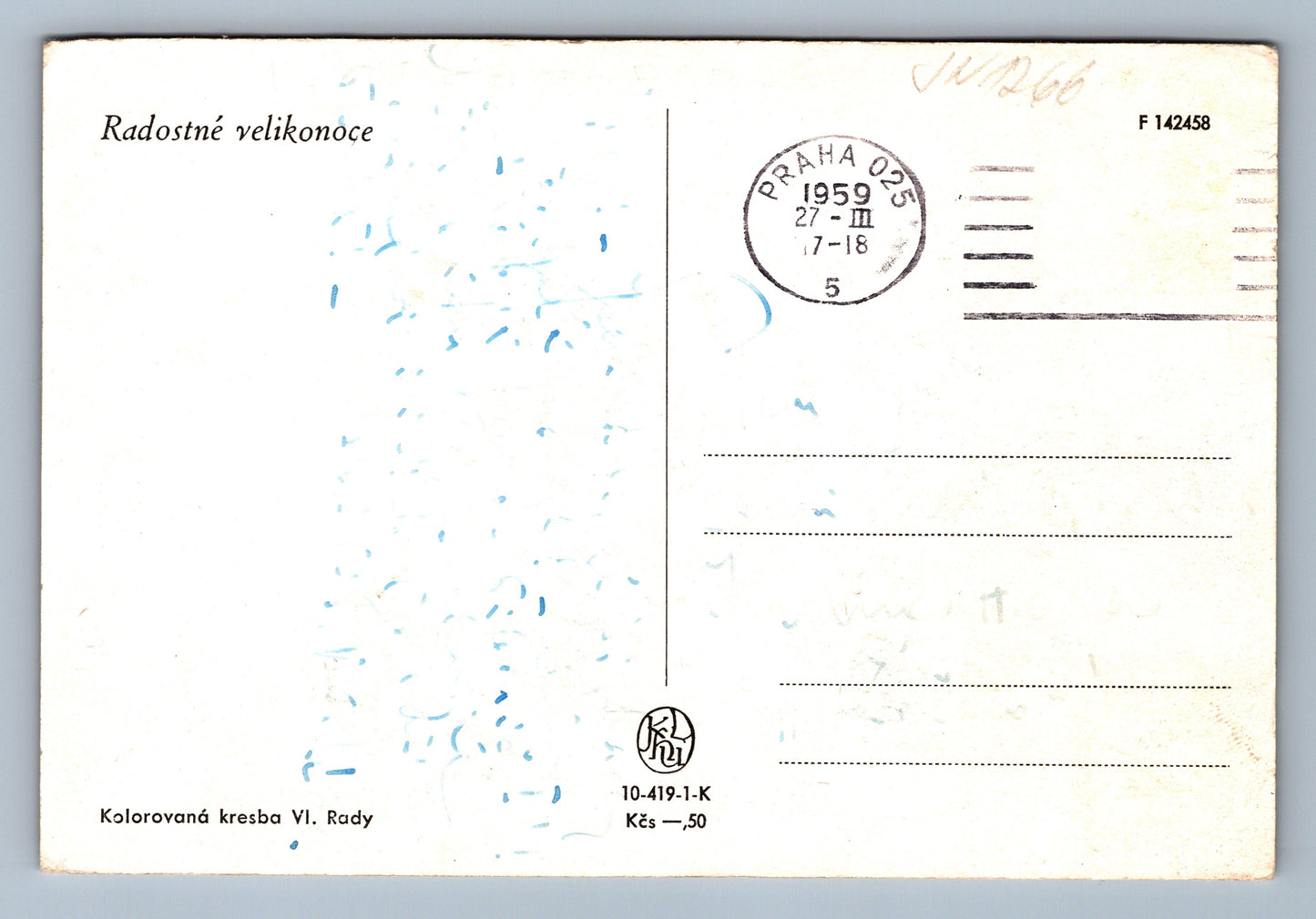 Pohlednice Radostné Velikonoce Vl.Rady (JN1266)