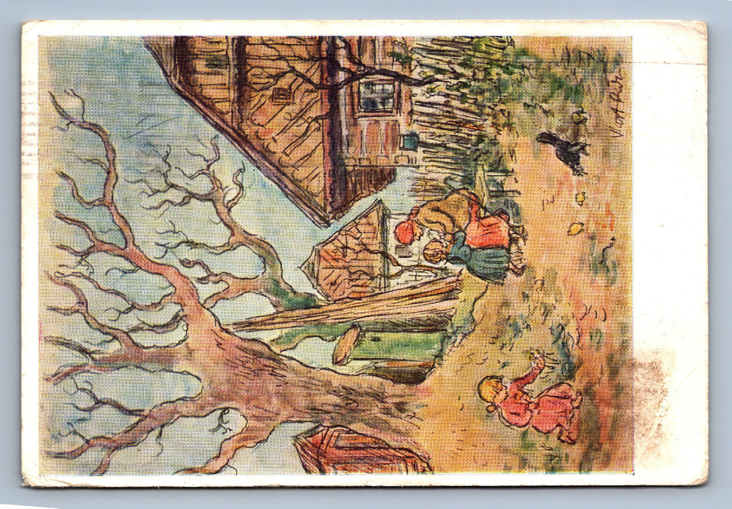 Pohlednice Radostné Velikonoce kreba Vl. Rady (JN1292)