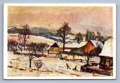 Pohlednice Radostné Vánoce a Šťastný nový rok J. Hapka (JN1295)
