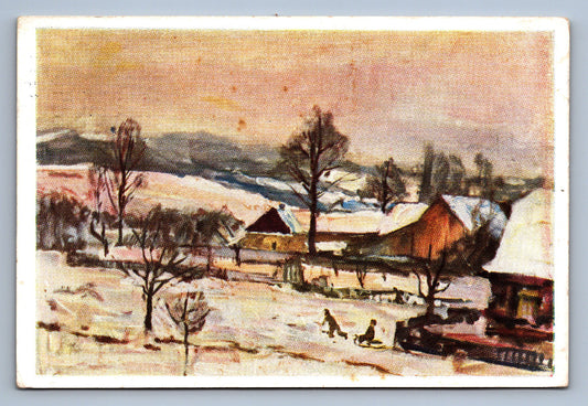 Pohlednice Radostné Vánoce a Šťastný nový rok J. Hapka (JN1295)