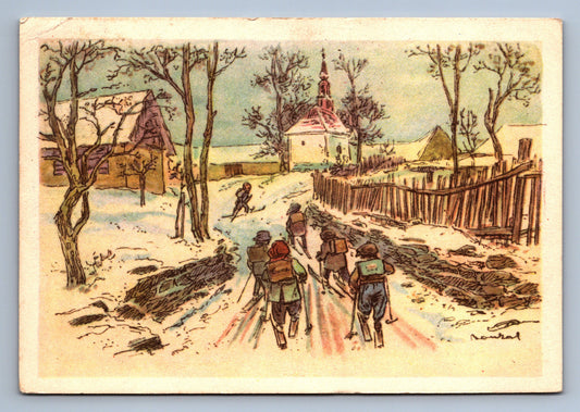 Pohlednice Radostné Vánoce a Šťastný nový rok V. Boukal (JN1302)