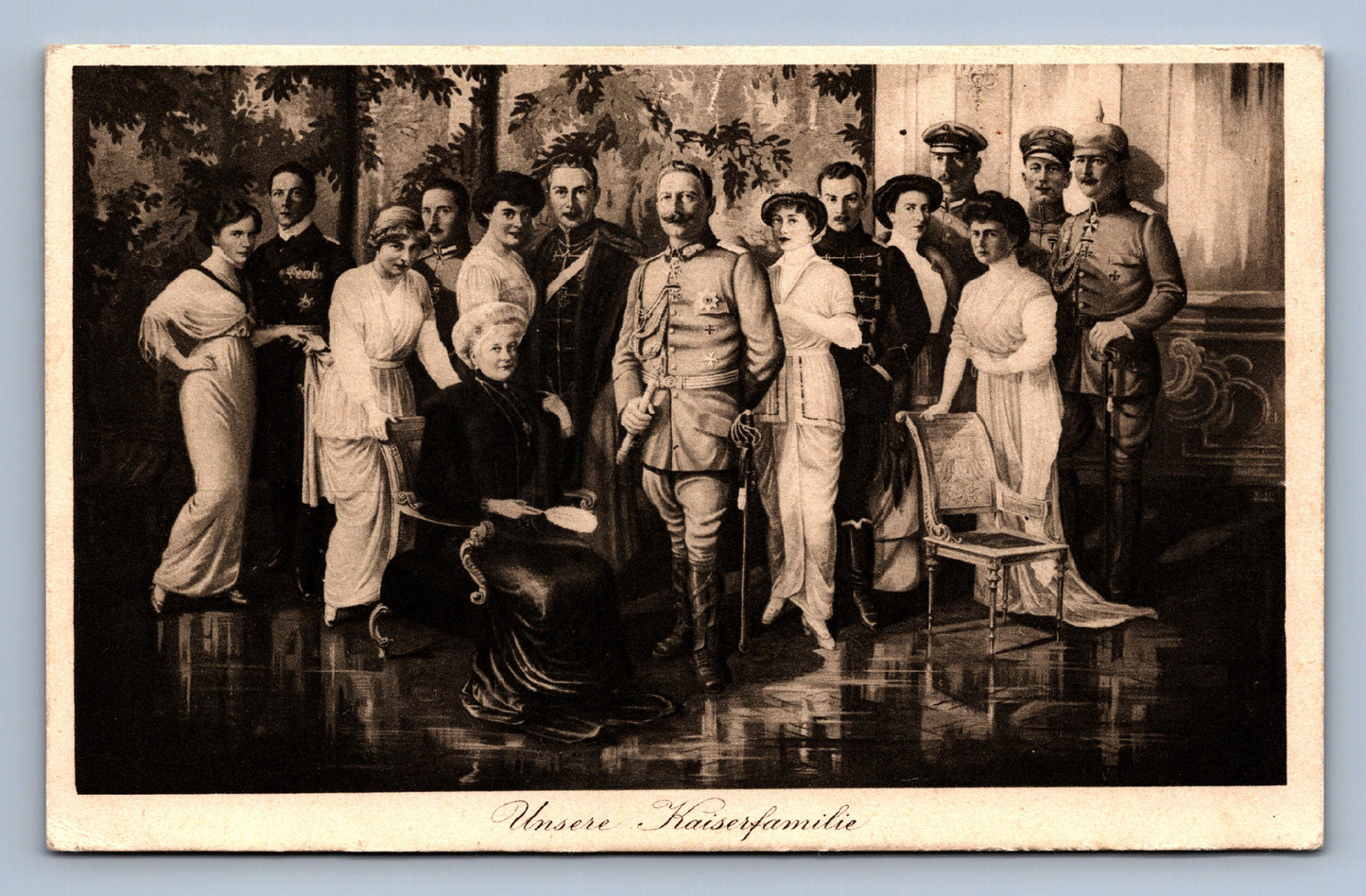 Pohlednice Unsere Kaiserfamilie VOJENSKÝ KRÁLOVSKÁ RODINA (JN1387)