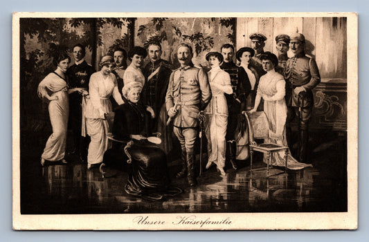 Pohlednice Unsere Kaiserfamilie VOJENSKÝ KRÁLOVSKÁ RODINA (JN1387)