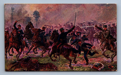 Pohlednice vojáci na poli - EVROPSKÁ BITVA - VOJENSKÝ (JN1389)