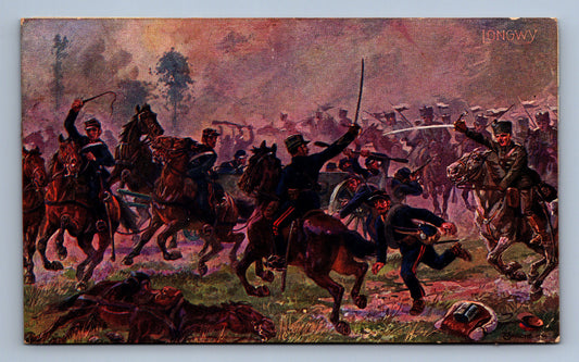 Pohlednice vojáci na poli - EVROPSKÁ BITVA - VOJENSKÝ (JN1389)
