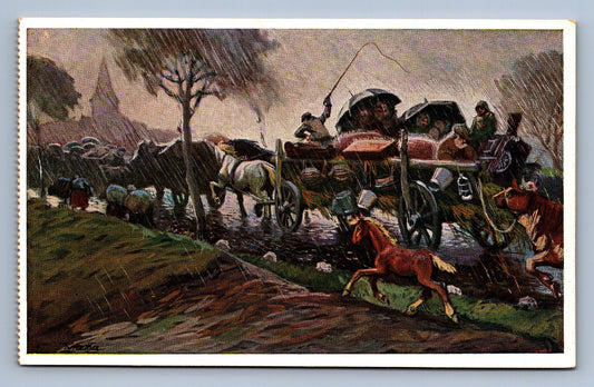 Pohlednice Vůz v děsti VOJENSKÝ (JN1396)