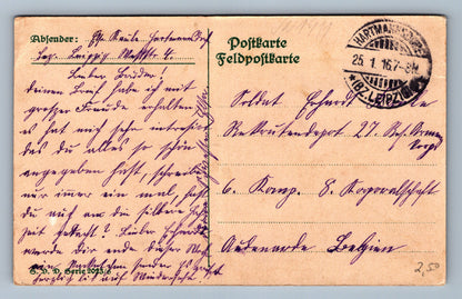 Pohlednice In liebevollem razítko Leipzig VOJENSKÝ (JN1411)