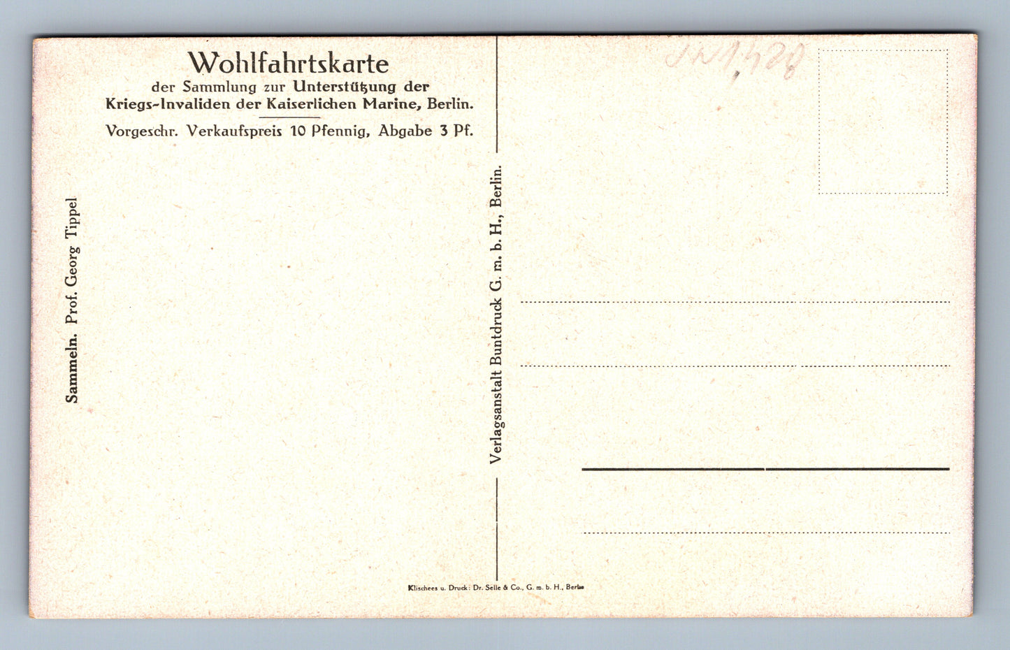 Pohlednice Wohlfahrtskarte VOJENSKÝ (JN1428)