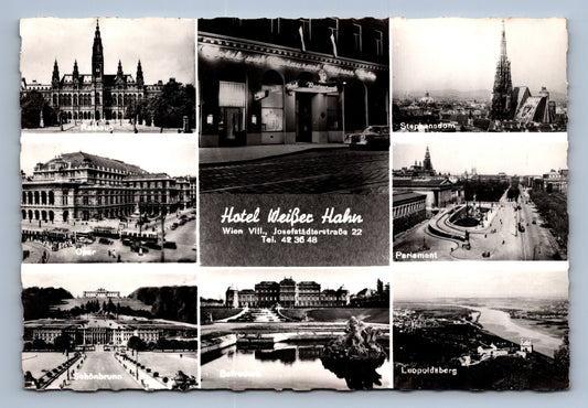 Pohlednice Videň Hotel Weißer Hahn (JN1453)