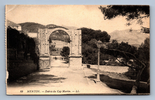 Pohlednice Menton entree du cap Martin (JN1489)