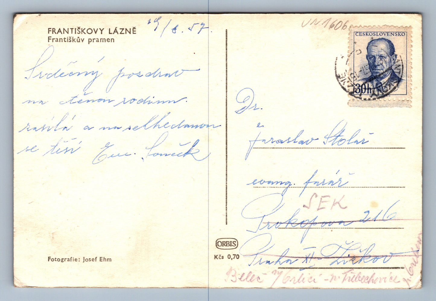 Pohlednice Františkovy lázně Františkův pramen (JN1606)
