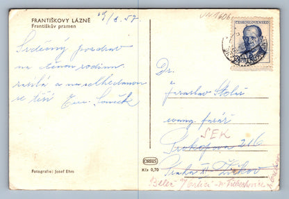 Pohlednice Františkovy lázně Františkův pramen (JN1606)