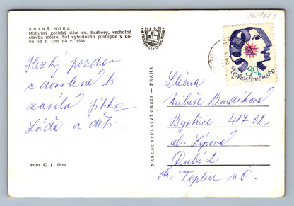 Pohlednice Kutná hora Mohutný gotický dóm (JN1653)