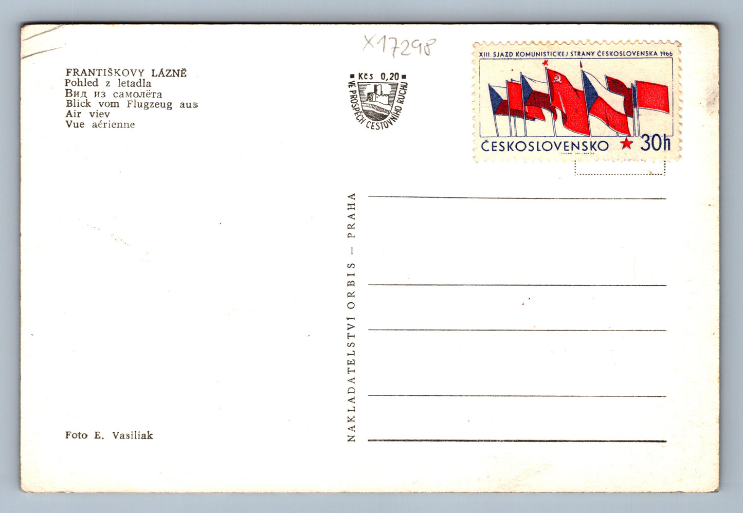 Pohlednice FRANTIŠKOVY LÁZNĚ (x17298)