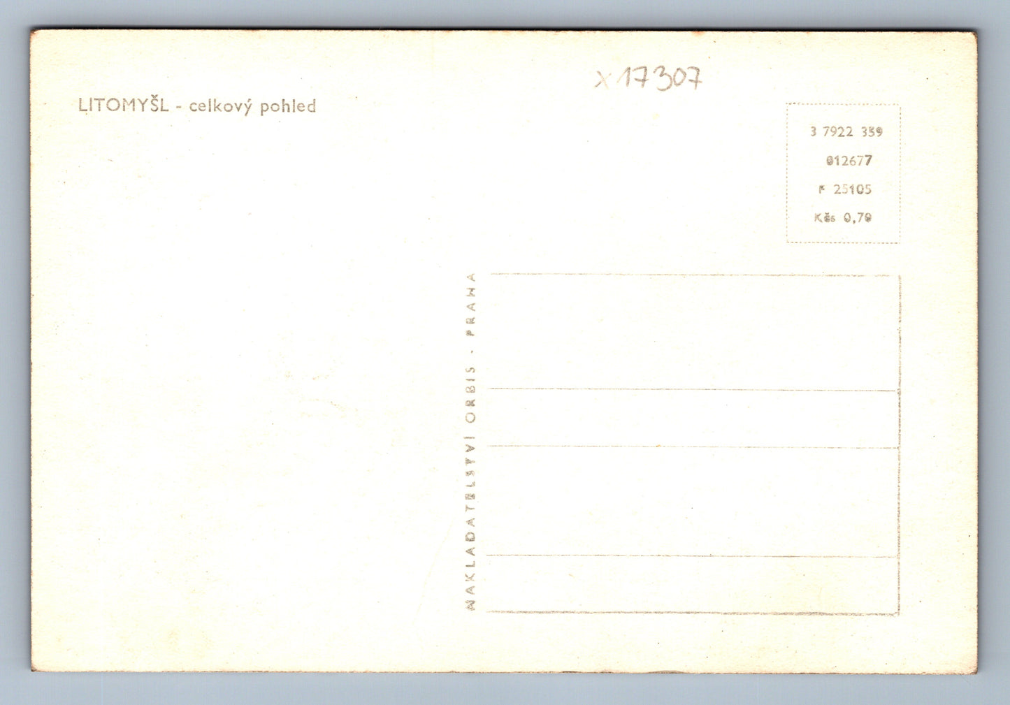Postcard LITOMYŠL (x17307)