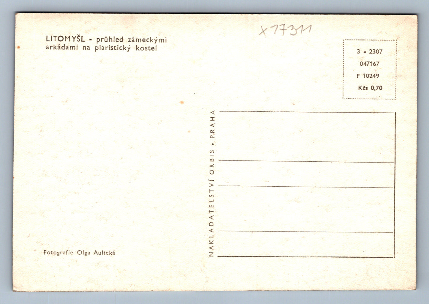 Postcard LITOMYŠL (x17311)