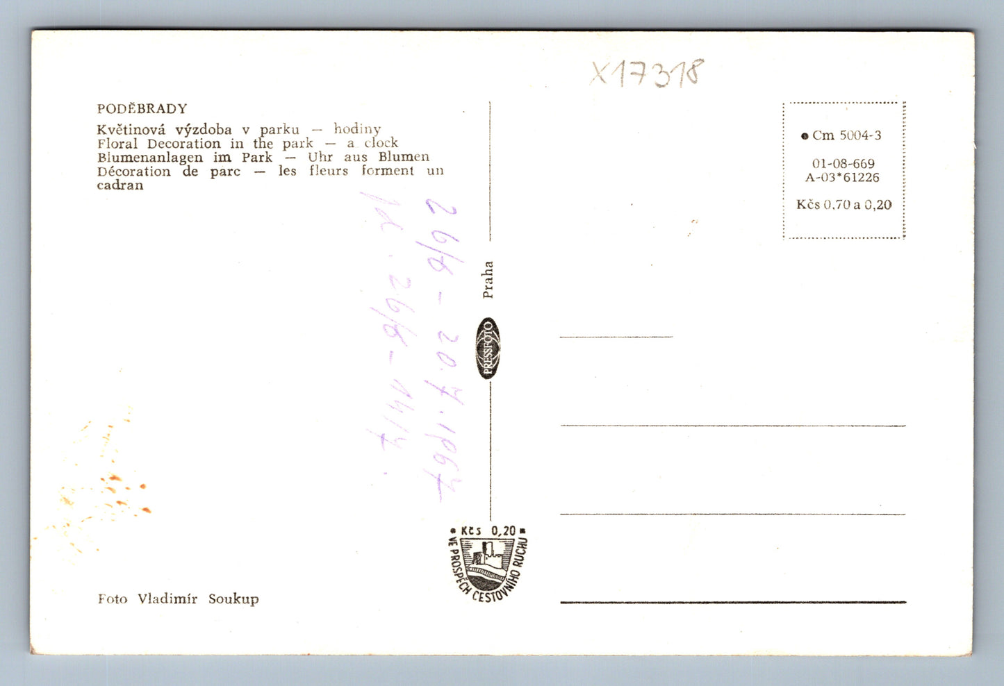 Postcard PODEBRADY (x17318)