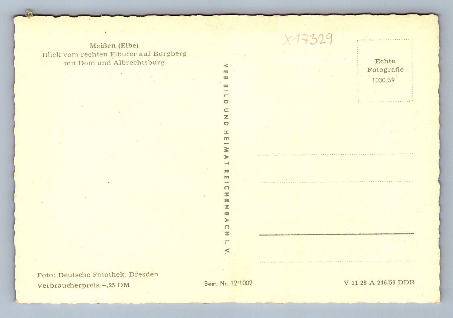 Postcard ELBE (x17329)