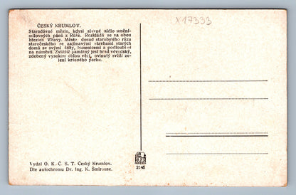 Postcard ČESKÝ KRUMLOV (x17333)