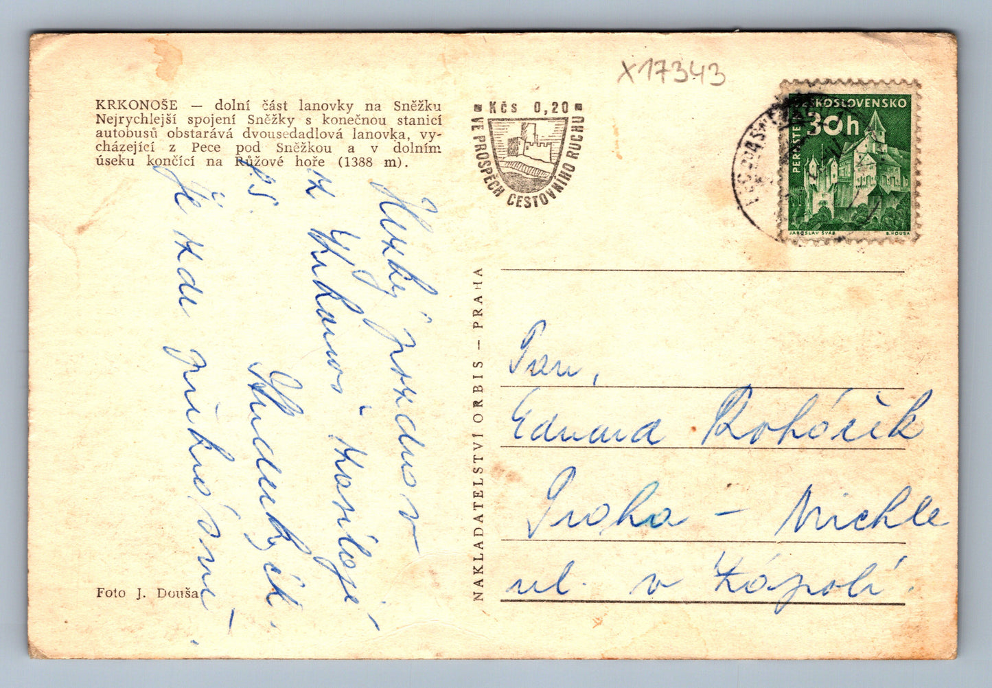 Pohlednice KRKONOŠE (x17343)