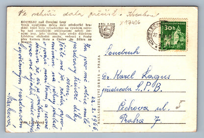 Pohlednice KOSTELEC NA ČERNÝMI LESY (x17406)